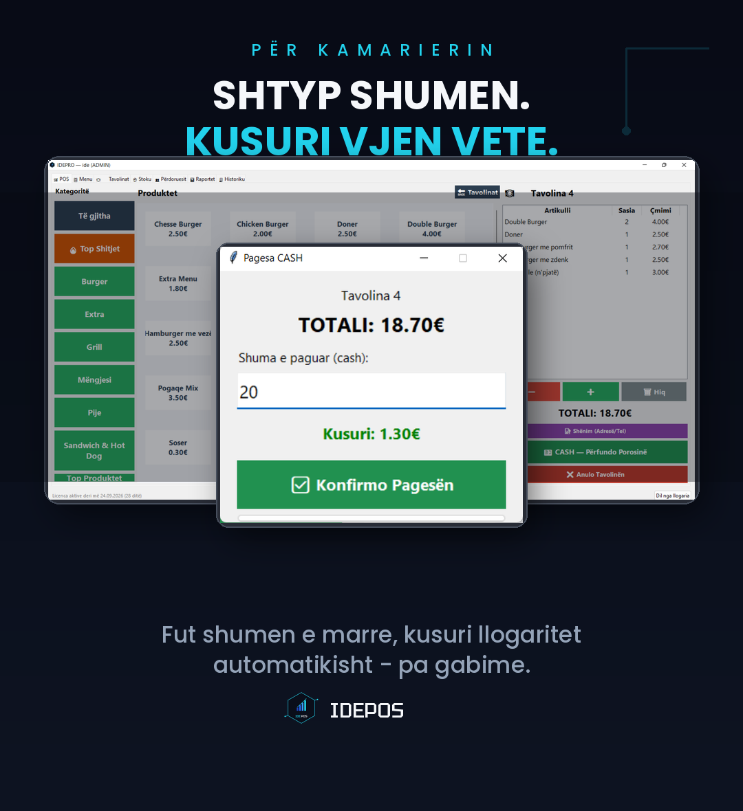 Pagesa CASH me kusuri automatik
